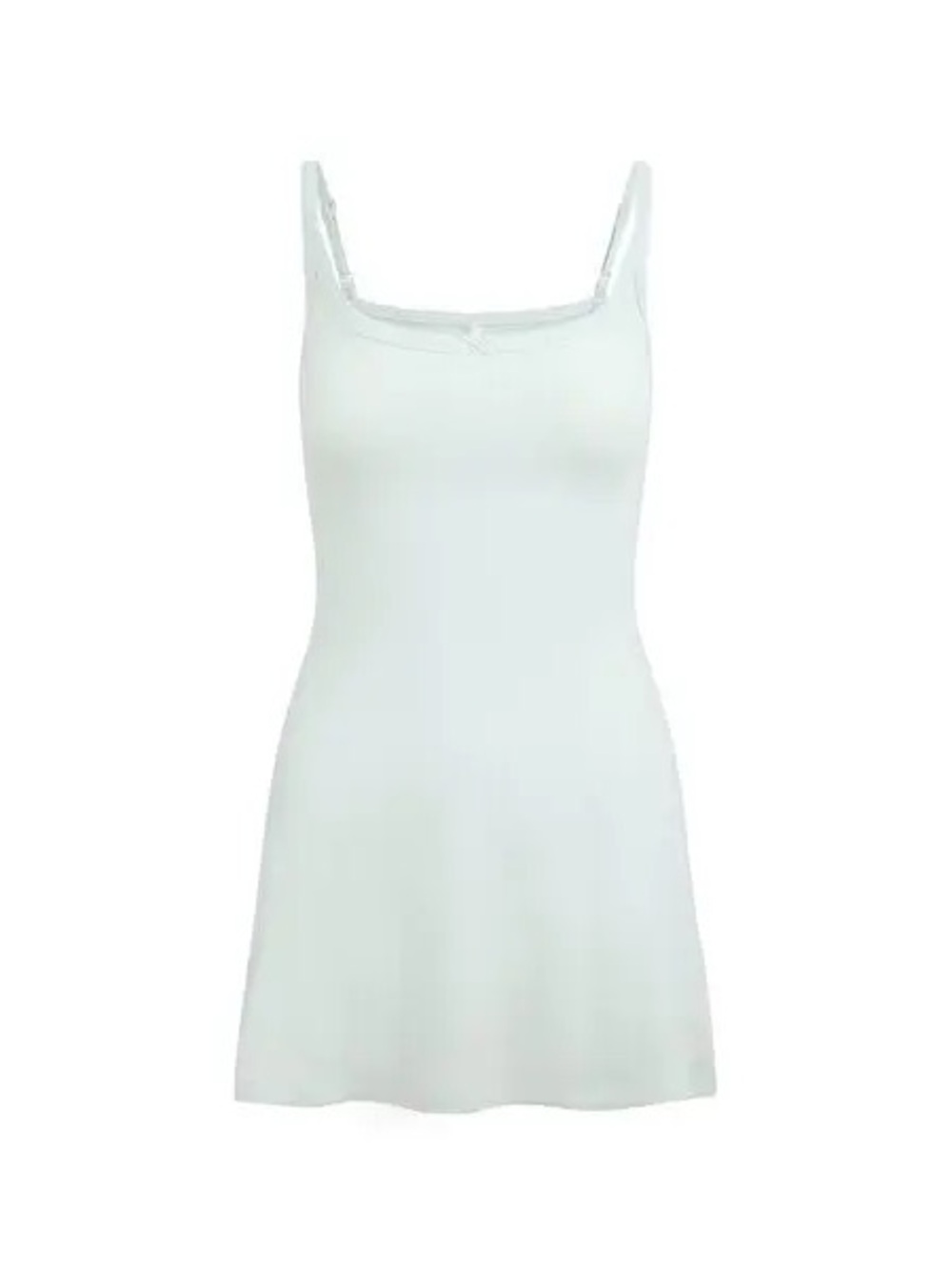 NWT! Skims Drop Needle Pointelle Mini Dress in Frost - Size Large